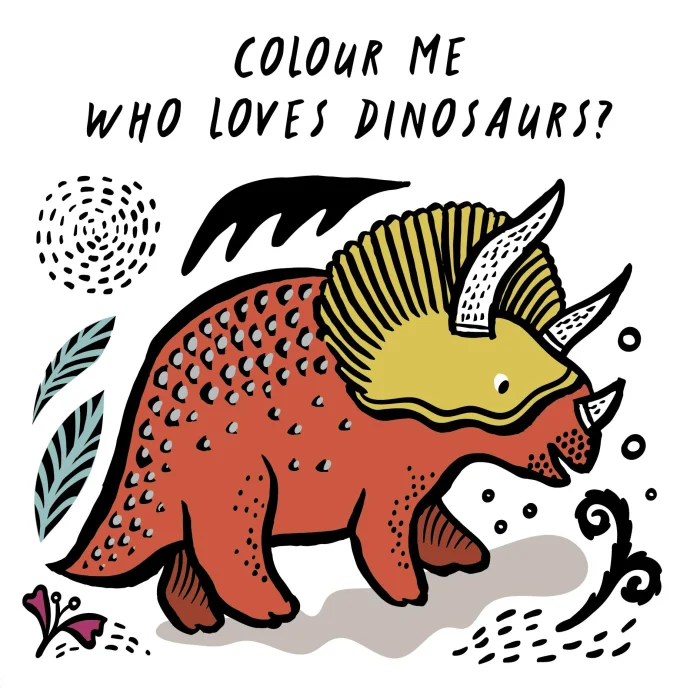 Colour Me: Who Loves Dinosaurs?, knižka do vane