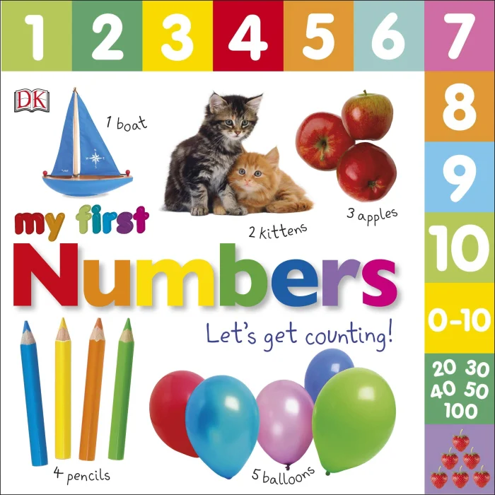 My First Numbers Let's Get Counting, anglická kniha - leporelo