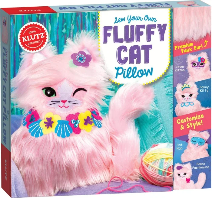 Sew Your Own Fluffy Cat Pillow, ručné práce