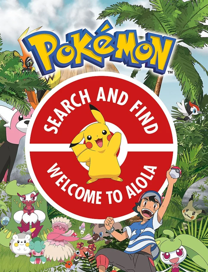 The Official Pokemon Search and Find: Welcome to Alola, anglická kniha