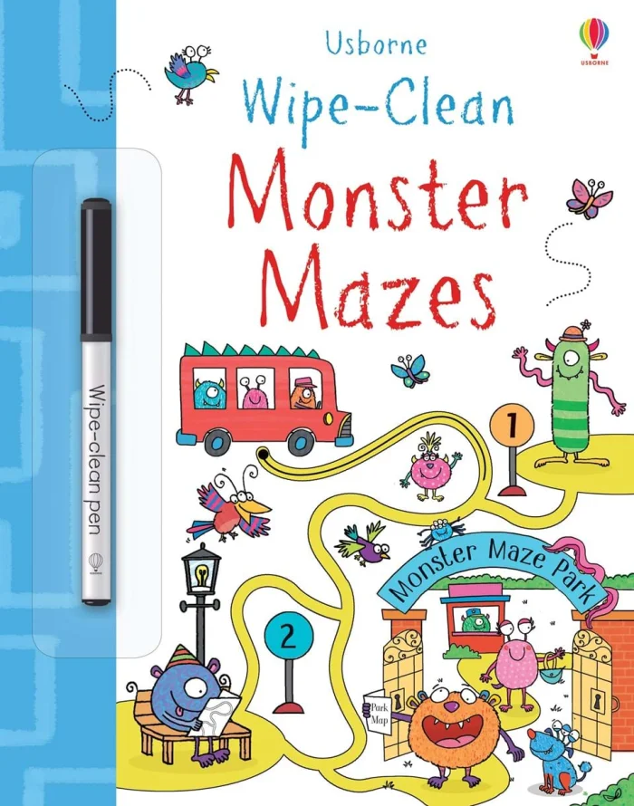 Wipe-Clean Monster Mazes, zošit s úlohami