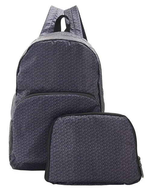 Black Disrupted Cubes B13 - Foldable Backpack, skladací ruksačik