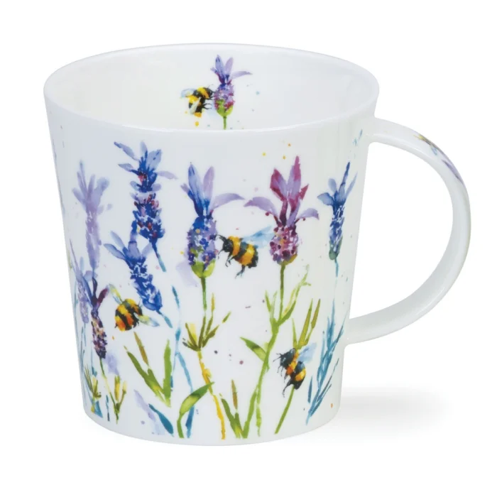 Busy Bees Lavender, porcelánový hrnček