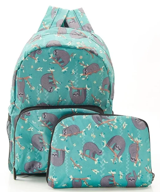 Green Sloth G09 - Foldable Mini Backpack, skladací mini ruksačik