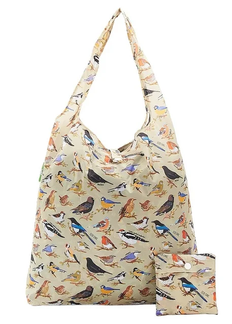 Green Wild Birds A17 - Foldable Shopper, skladacia nákupná taška