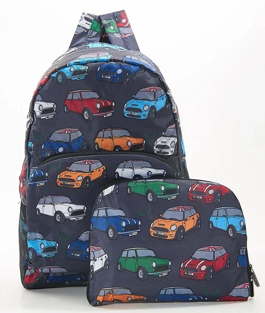Grey Mini Car B01 - Foldable Backpack, skladací ruksačik