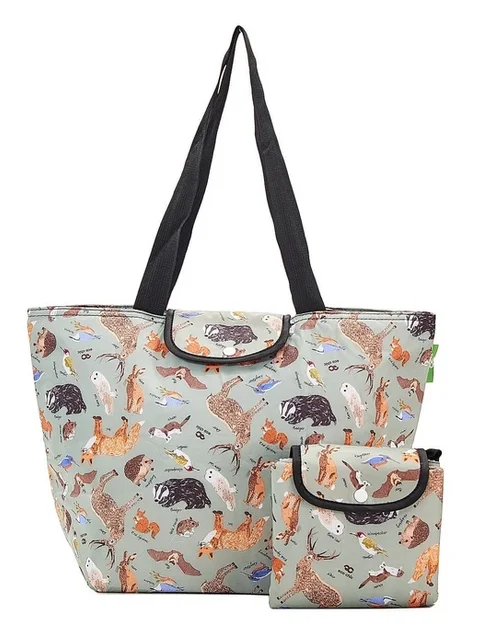 Olive Woodland E02 - Foldable Large Cool Bag, veľká skladacia termotaška