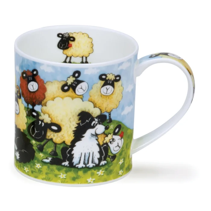 Silly Sheep Brown, porcelánový hrnček