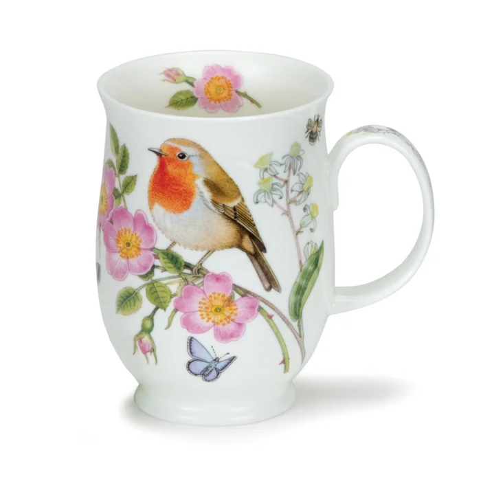 Hedgerow Birds Robin, porcelánový hrnček