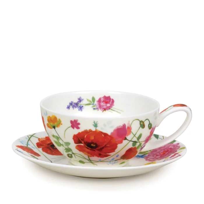 T41 Wild Garden, porcelánová šálka s podšálkou