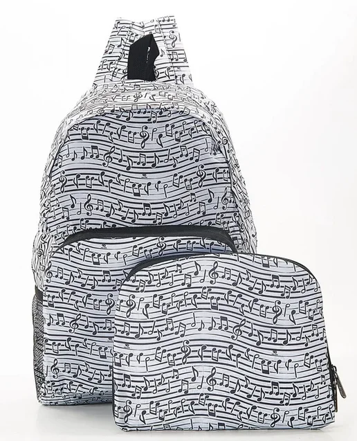 White Music B10 - Foldable Backpack, skladací ruksačik