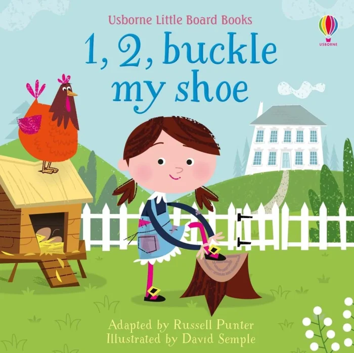 1, 2, Buckle My Shoe, anglická kniha - leporelo