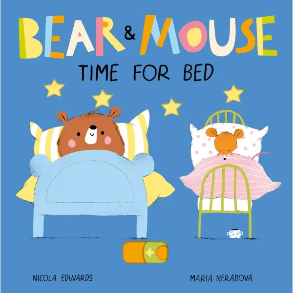 Bear and Mouse Time for Bed, anglická kniha - leporelo