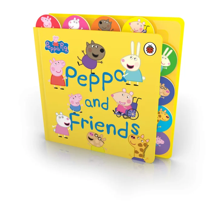 Peppa and Friends : Tabbed Board Book, anglická kniha - leporelo