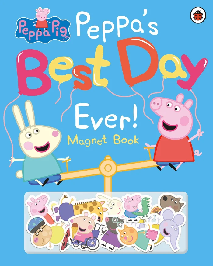 Peppa's Best Day Ever Magnet Book, anglická kniha