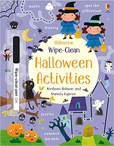 Wipe-Clean Halloween Activities, zošit s úlohami