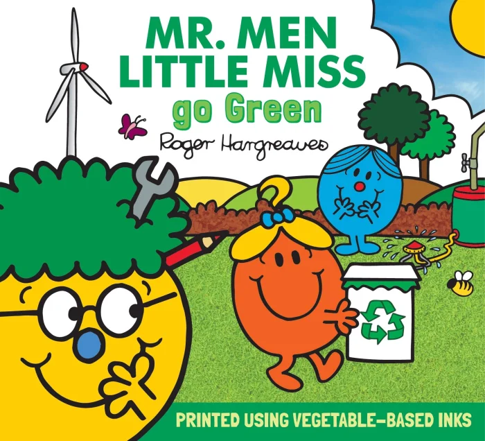 Mr. Men Little Miss go Green, anglická kniha