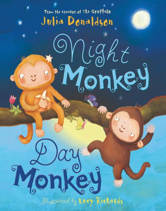 Night Monkey, Day Monkey, anglická kniha - leporelo