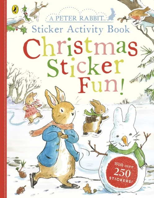 Peter Rabbit Christmas Fun Sticker Activity Book, nálepkový zošit s aktivitami
