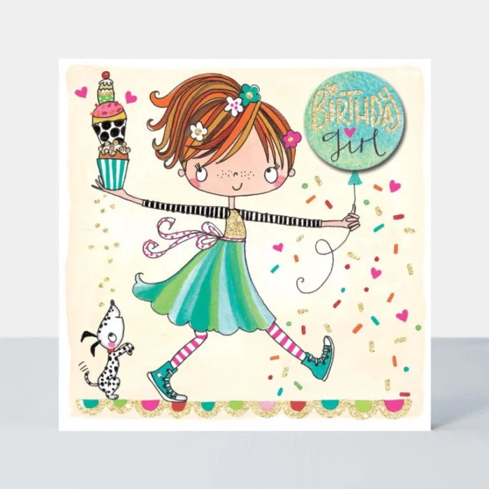 B'day Girl/Girl, Cakes & Balloon (SCRIB21), prianie