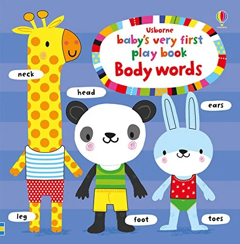 Baby's Very First Playbook Body Words, anglická kniha - leporelo