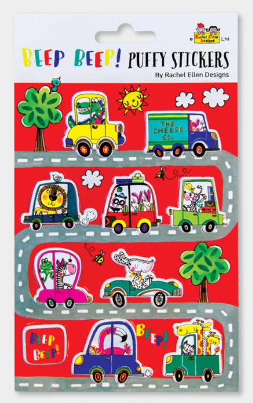 Beep Beep Cars (PUFFSTIC1), nálepky
