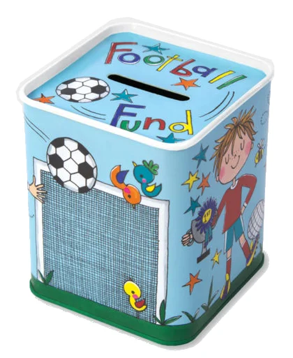 Football Fund, plechová pokladnička