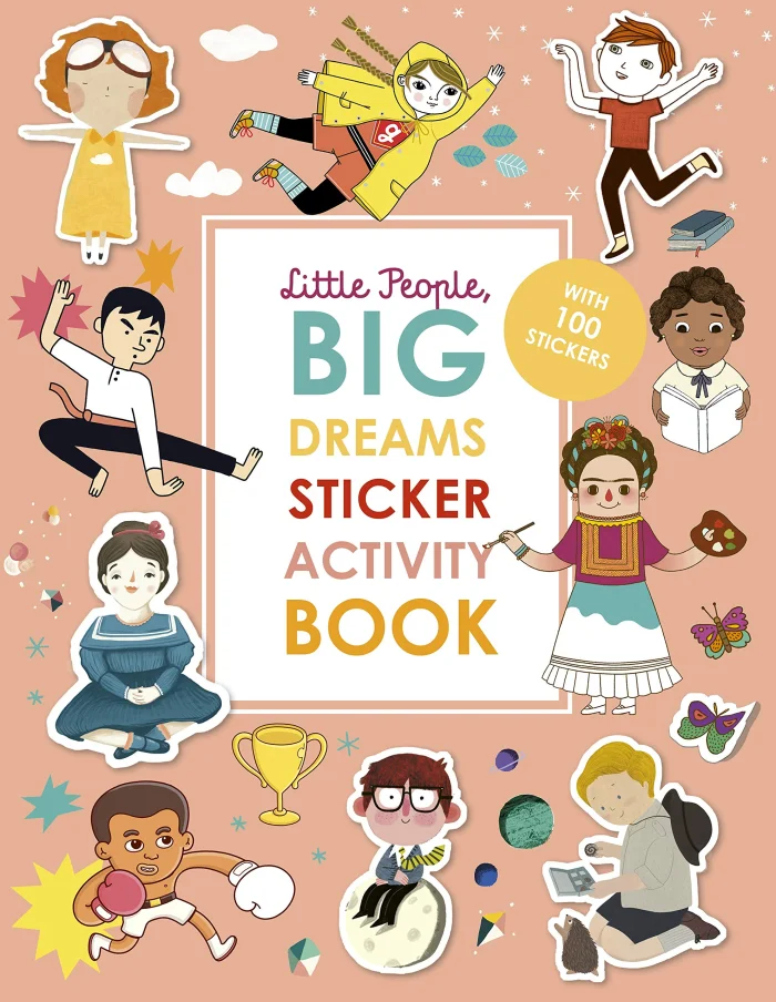 Little People, BIG DREAMS Sticker Activity Book, nálepkový zošit s aktivitami