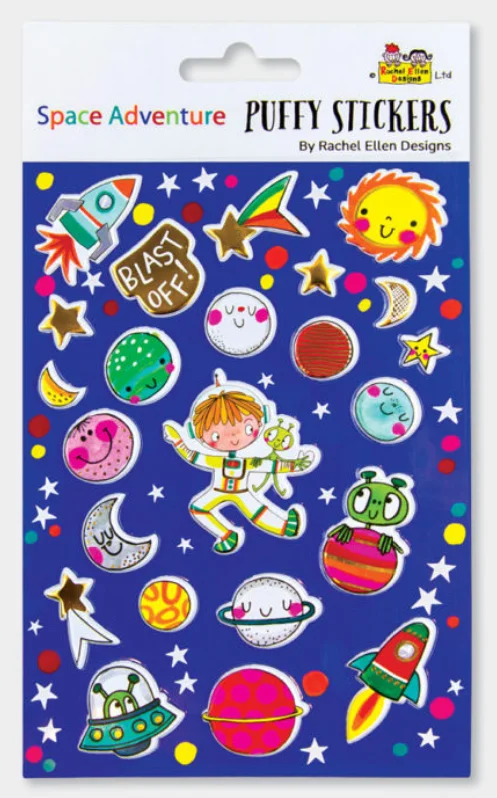 Space Adventure (PUFFSTIC3), nálepky