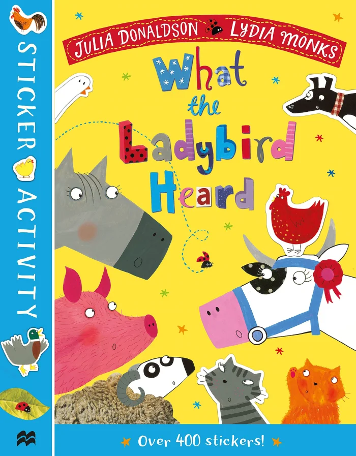 The What the Ladybird Heard Sticker Book, nálepkový zošit s aktivitami