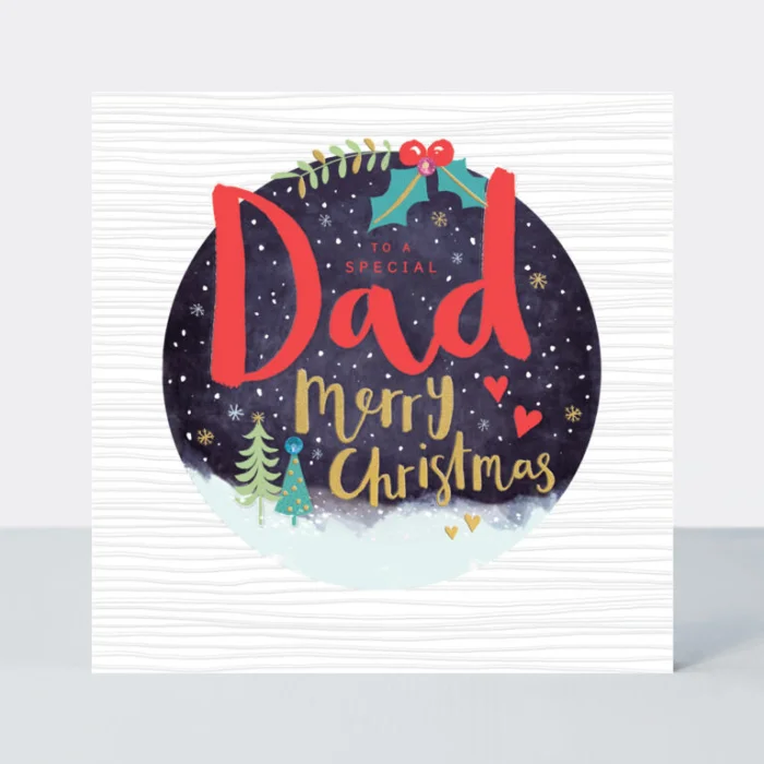 Dad/Christmas Snowy Scene (XMAB9), prianie