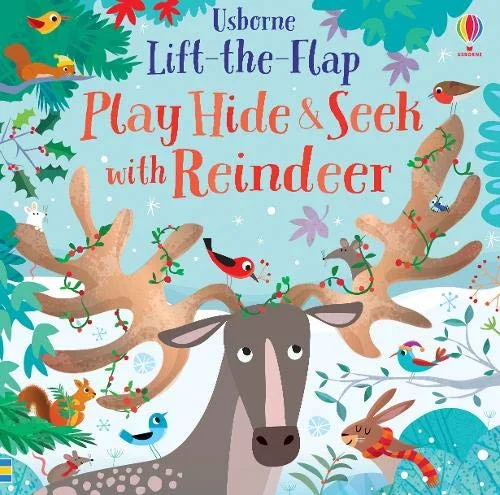 Play Hide and Seek With Reindeer, anglická kniha - leporelo