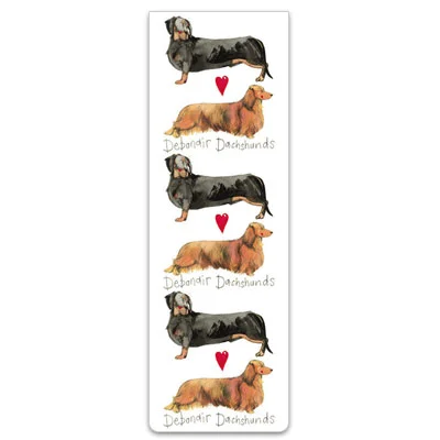 Debonair Dachshund Dog Magnetic Bookmark BM12, magnetická záložka