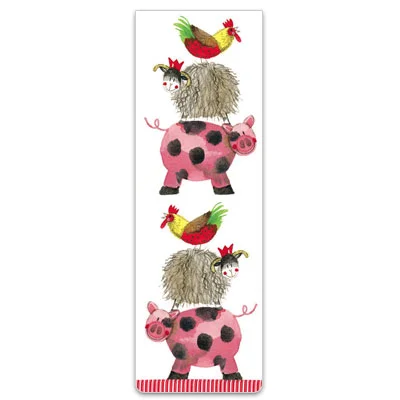 Farmyard Acrobats Magnetic Bookmark BM48, magnetická záložka