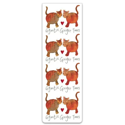 Gigantic Ginger Toms Cat Magnetic Bookmark BM15, magnetická záložka