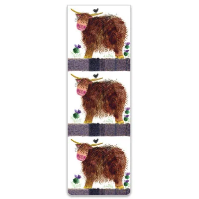 Hamish Highland Cow Magnetic Bookmark BM47, magnetická záložka