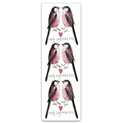 Lovely Long-Tailed Tits Birds Magnetic Bookmark BM19, magnetická záložka