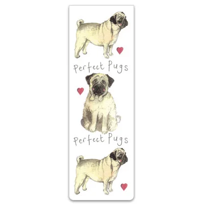 Perfect Pugs Dog Magnetic Bookmark BM03, magnetická záložka