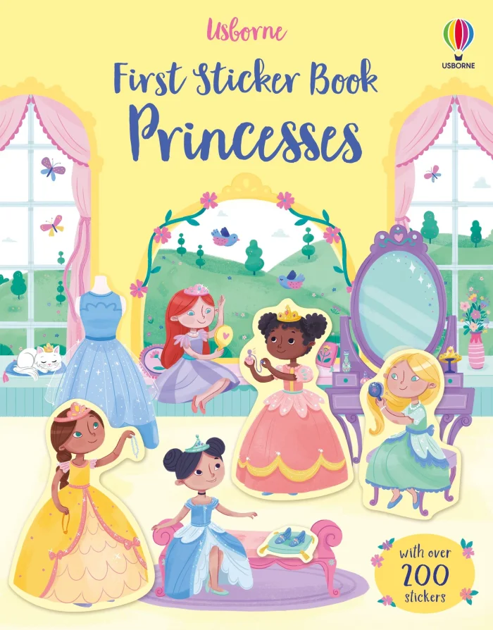 Princesses, nálepkový zošit