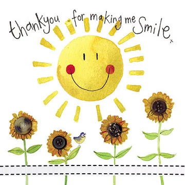 Smile Thank You Card S81, prianie