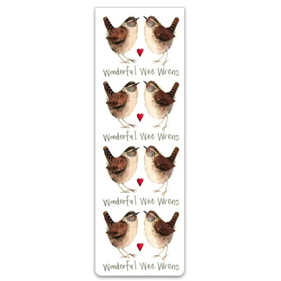 Wonderful Wee Wrens Birds Magnetic Bookmark BM24, magnetická záložka