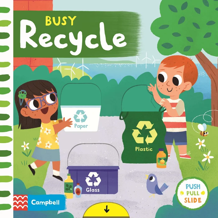 Busy Recycle, anglická kniha - leporelo