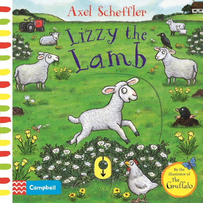 Lizzy the Lamb: A Push, Pull, Slide Book, anglická kniha - leporelo