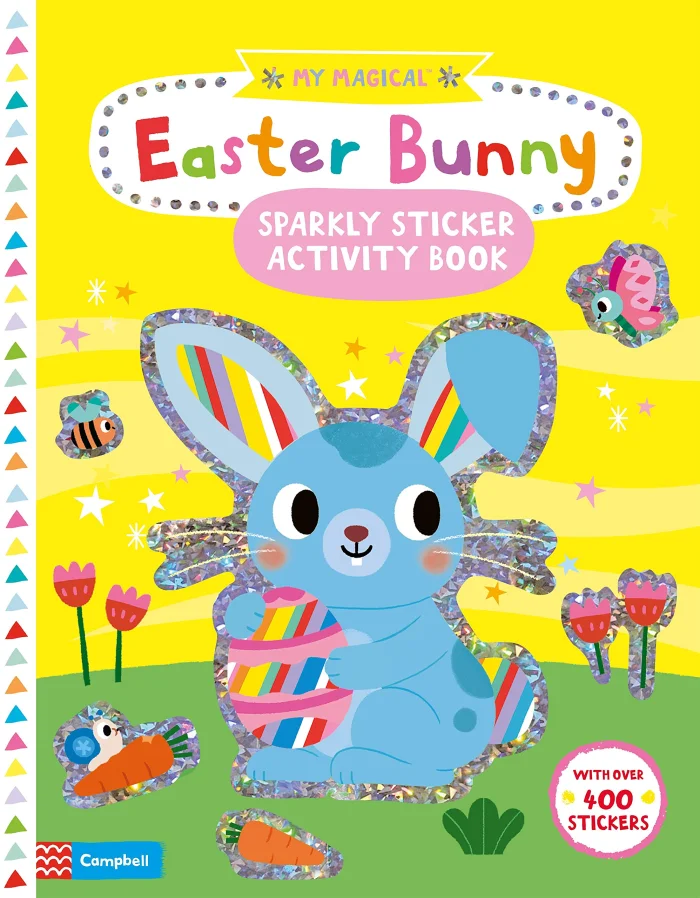 My Magical Easter Bunny Sparkly Sticker Activity Book, nálepkový zošit s úlohami