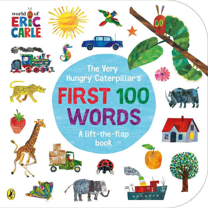 The Very Hungry Caterpillar's First 100 Words, anglická kniha - leporelo