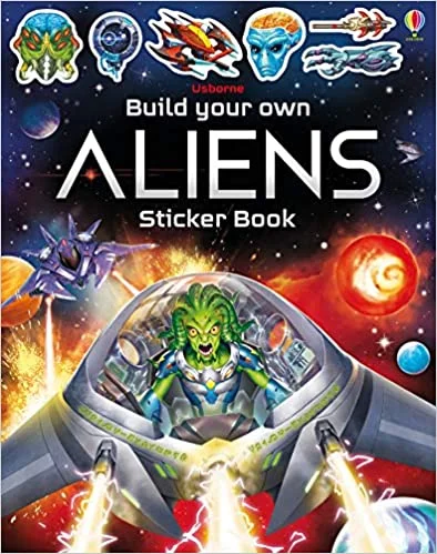 Build Your Own Aliens Sticker Book, nálepkový zošit
