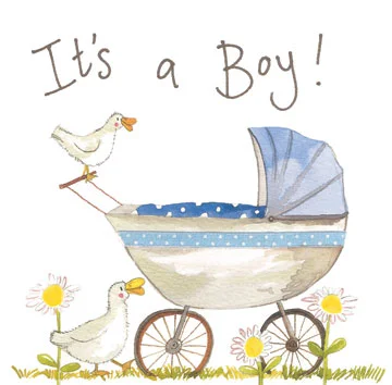 Baby Boy Card S33, prianie