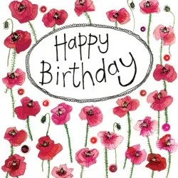 Birthday Poppies LS140, prianie