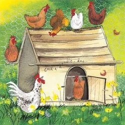 Chicken Coop Card AC393, prianie
