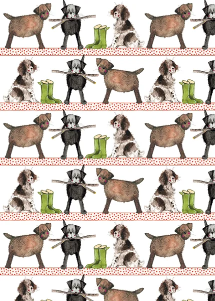 Country Dogs SGW14, darčekový papier